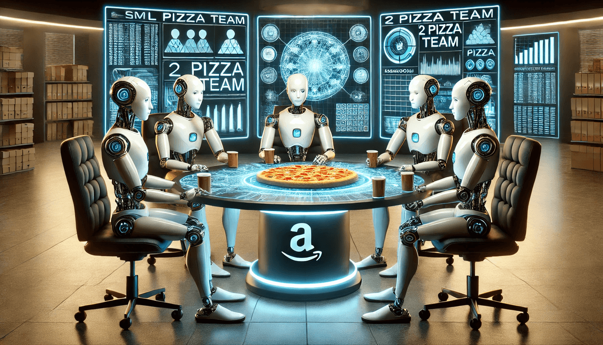 AI Agents having pizza
